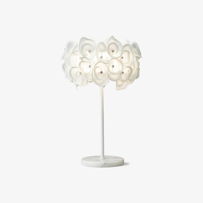 White Hydrangea Portable lamp Table Lamp