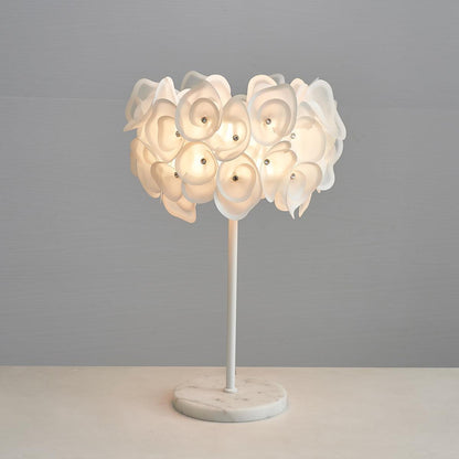 White Hydrangea Portable lamp Table Lamp