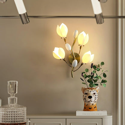 Porcelain Magnolia Wall-mounted light Wall Lamp