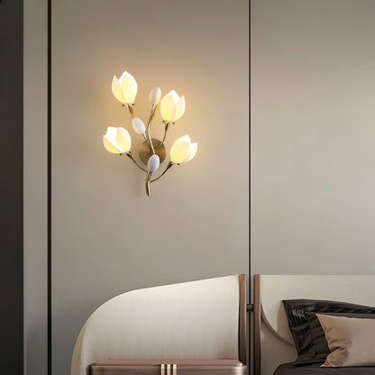 Porcelain Magnolia Wall-mounted light Wall Lamp