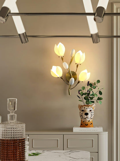 Porcelain Magnolia Wall-mounted light Wall Lamp