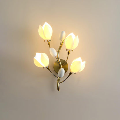 Porcelain Magnolia Wall-mounted light Wall Lamp