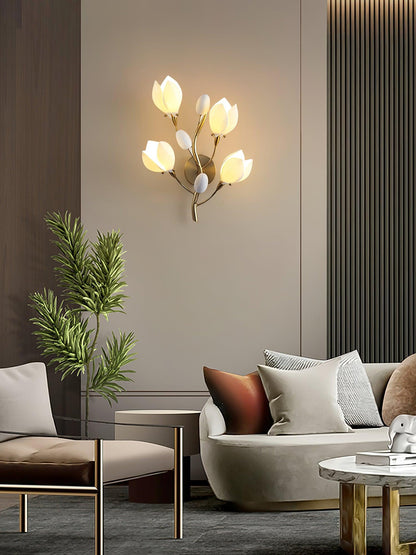 Porcelain Magnolia Wall-mounted light Wall Lamp