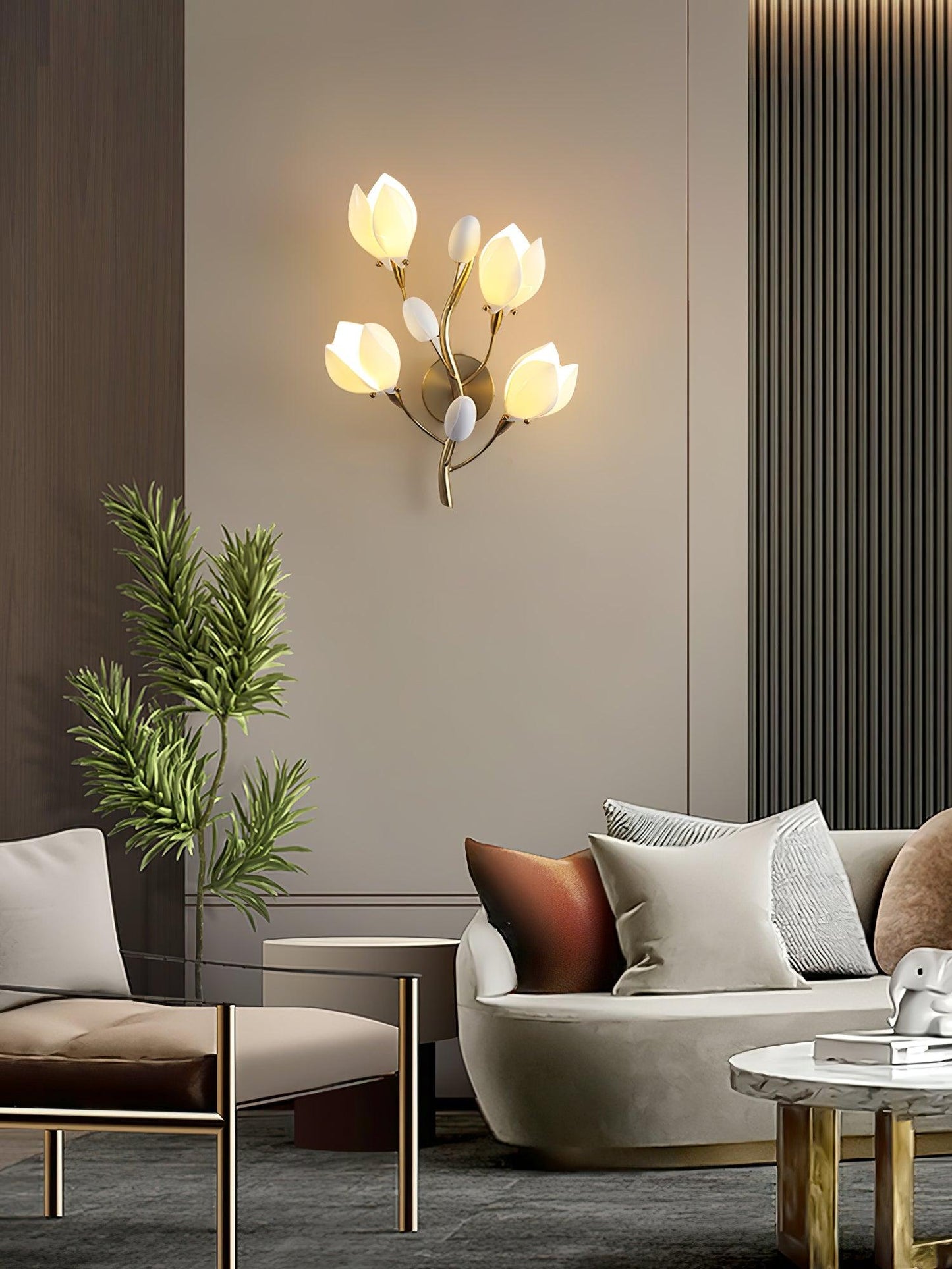 Porcelain Magnolia Wall-mounted light Wall Lamp