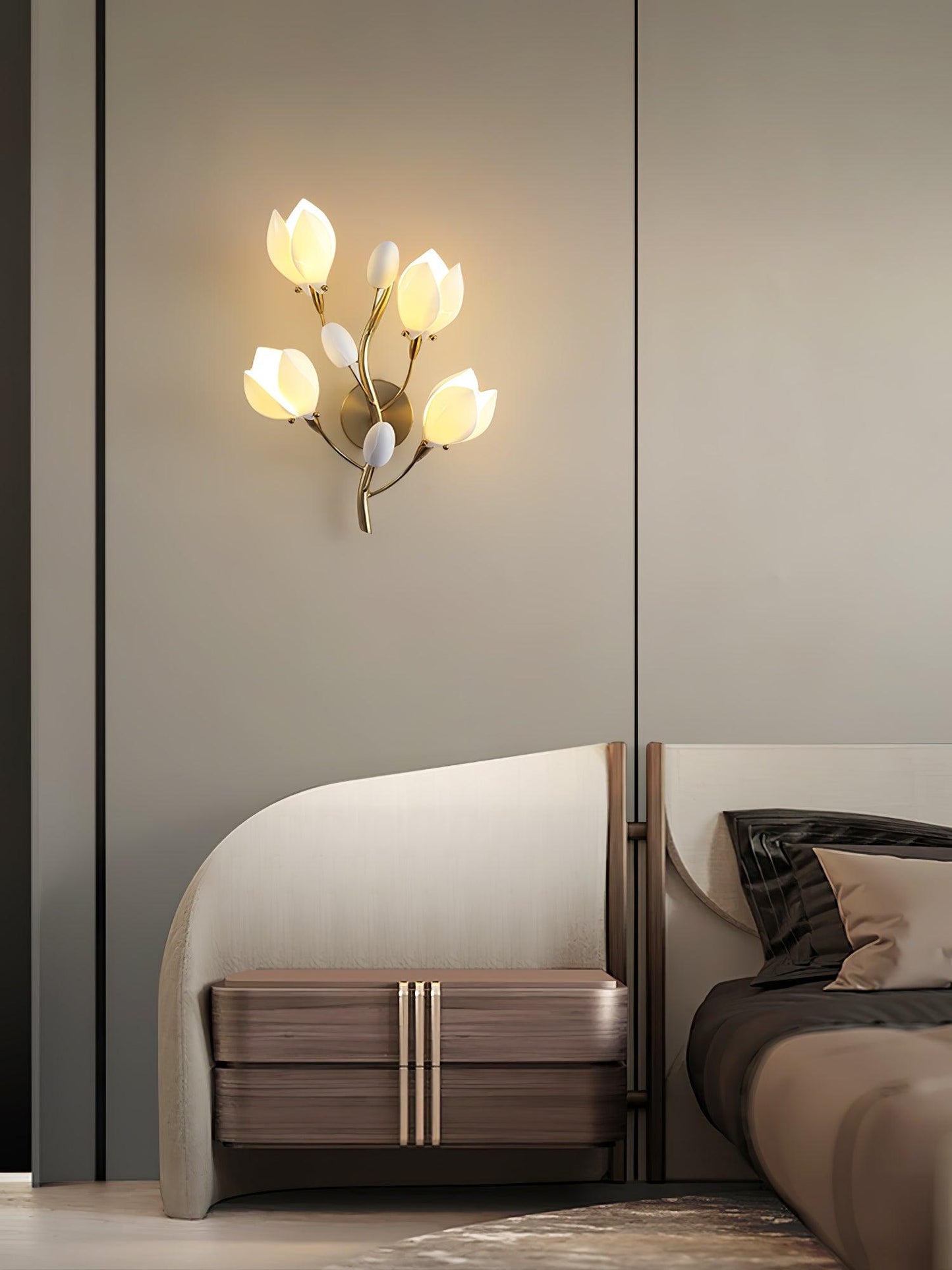 Porcelain Magnolia Wall-mounted light Wall Lamp