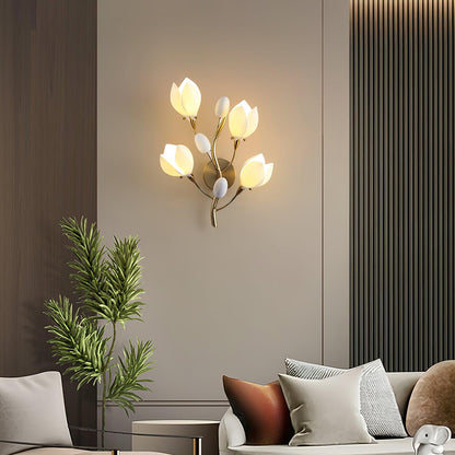 Porcelain Magnolia Wall-mounted light Wall Lamp