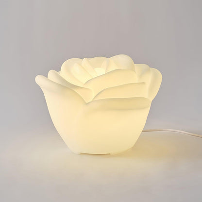 White Rose Shaped LED Desk lamp Table Lamp