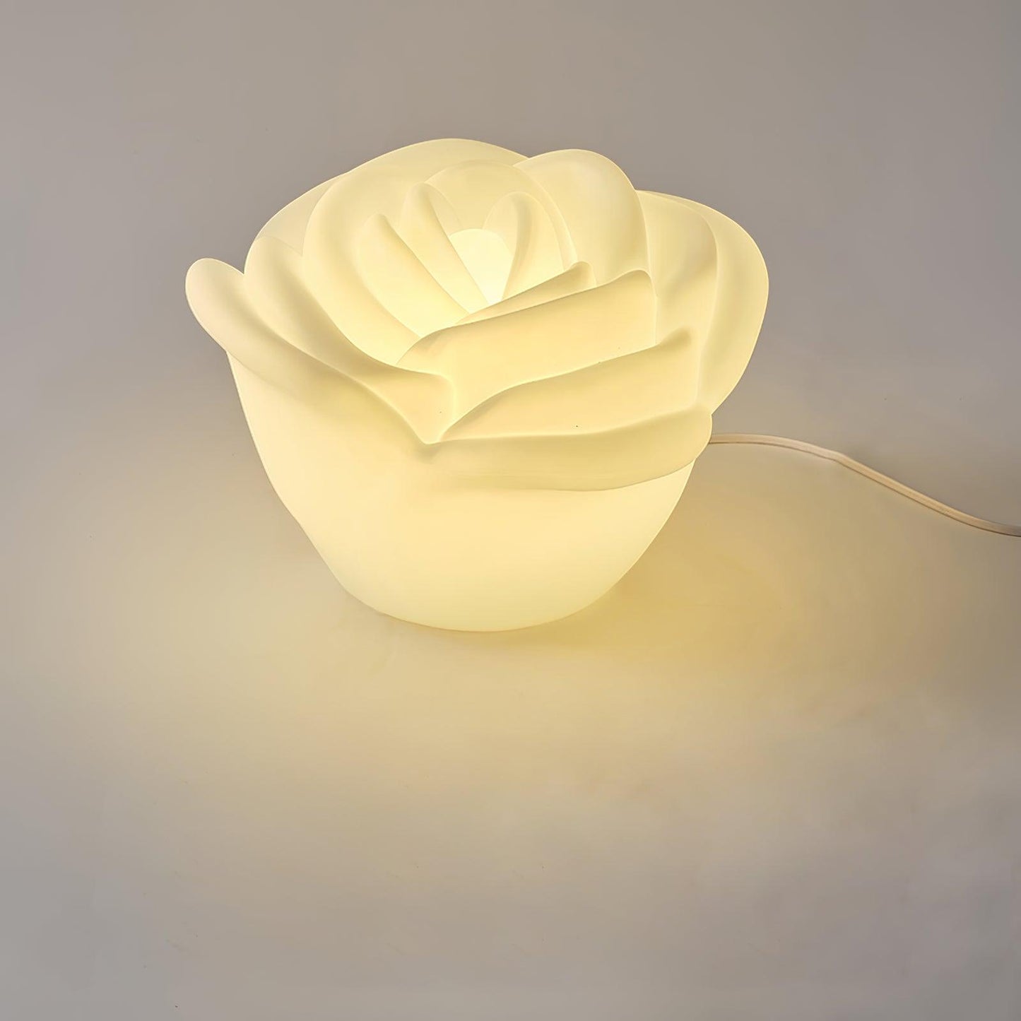 White Rose Shaped LED Desk lamp Table Lamp