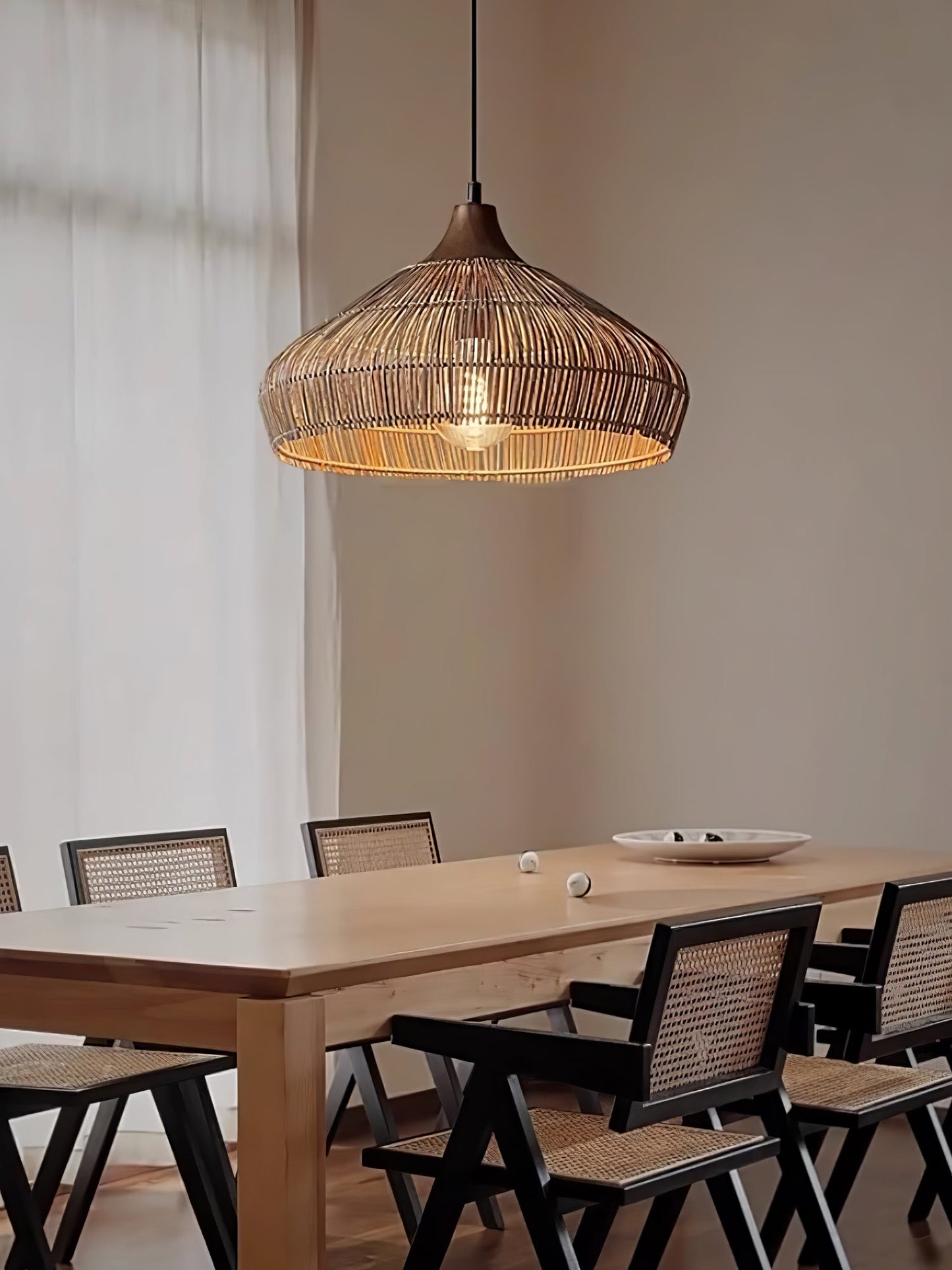 Wicker Rattan Drop light Pendant Light