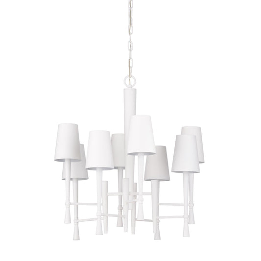 Wildwood White Ferrier 24 Inch 8 Light Chandelier Cp770012