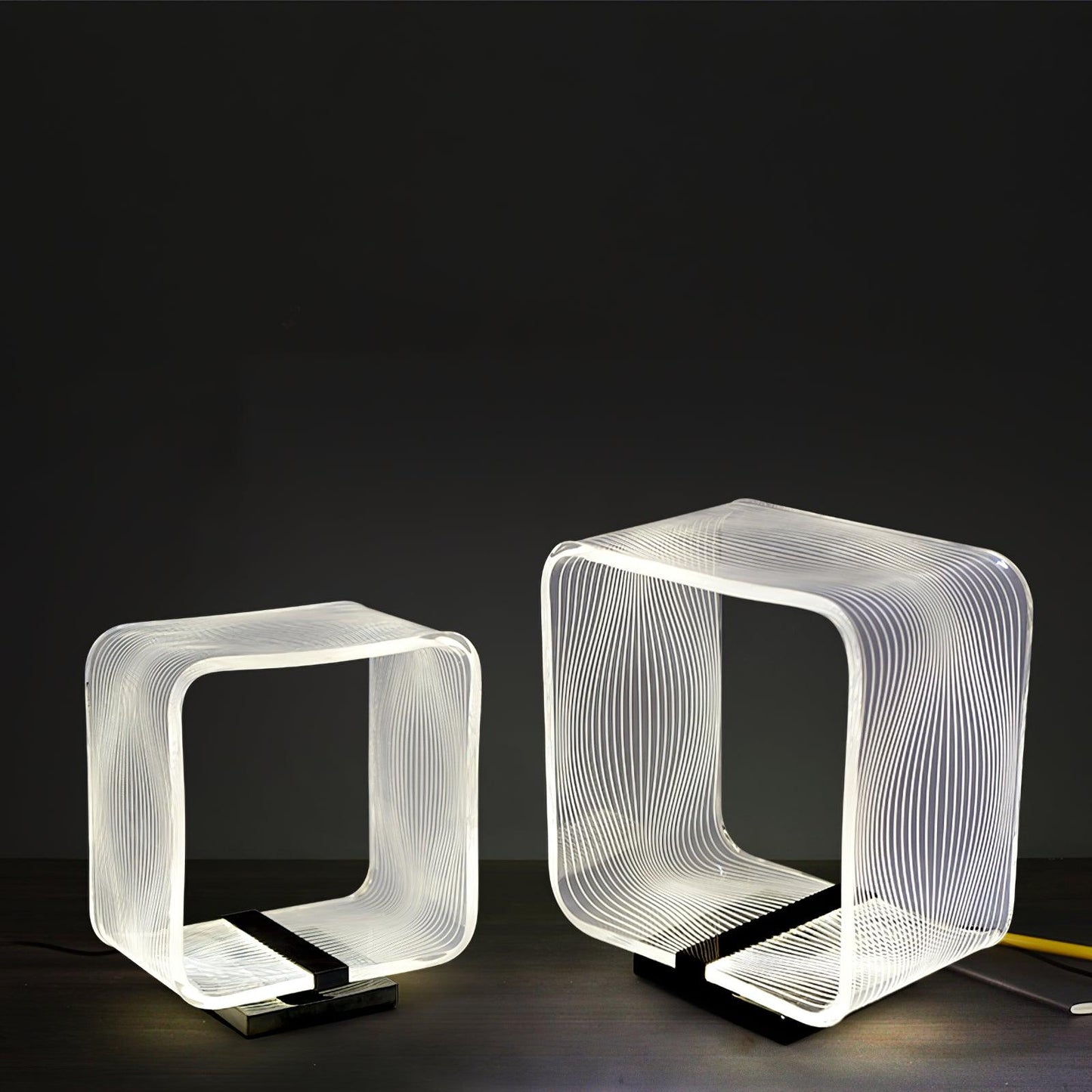 Wire Cube Reading light Table Lamp