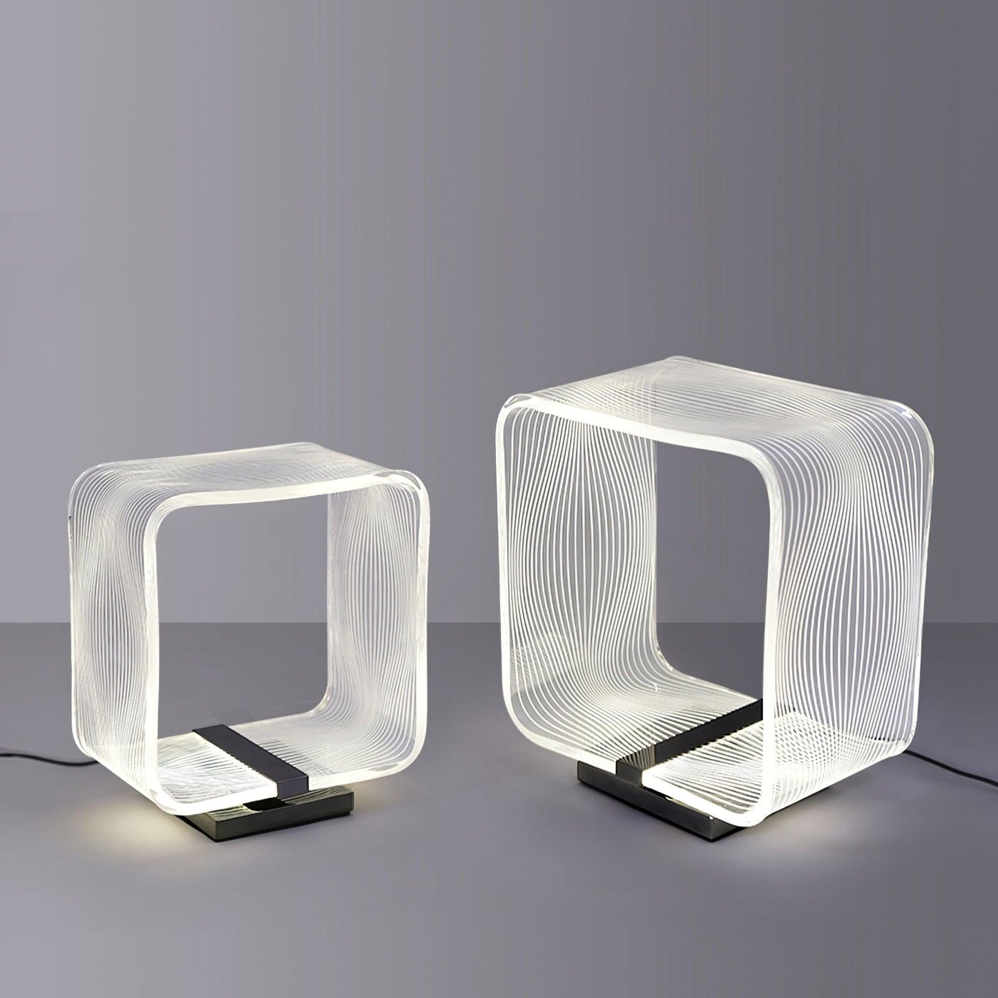 Wire Cube Reading light Table Lamp