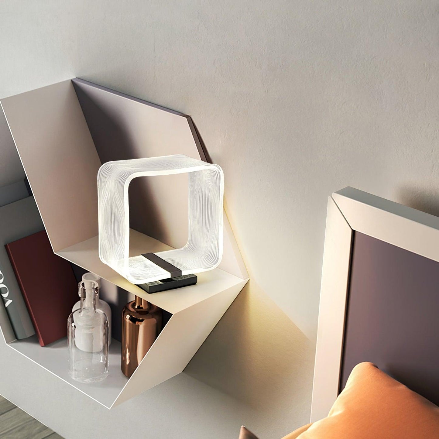 Wire Cube Reading light Table Lamp