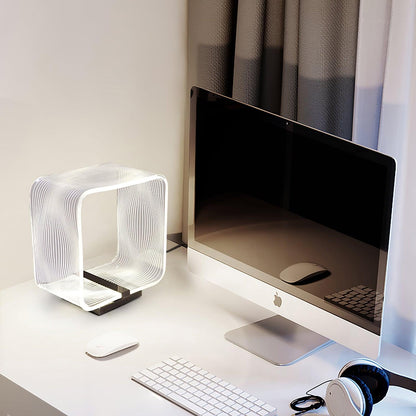 Wire Cube Reading light Table Lamp