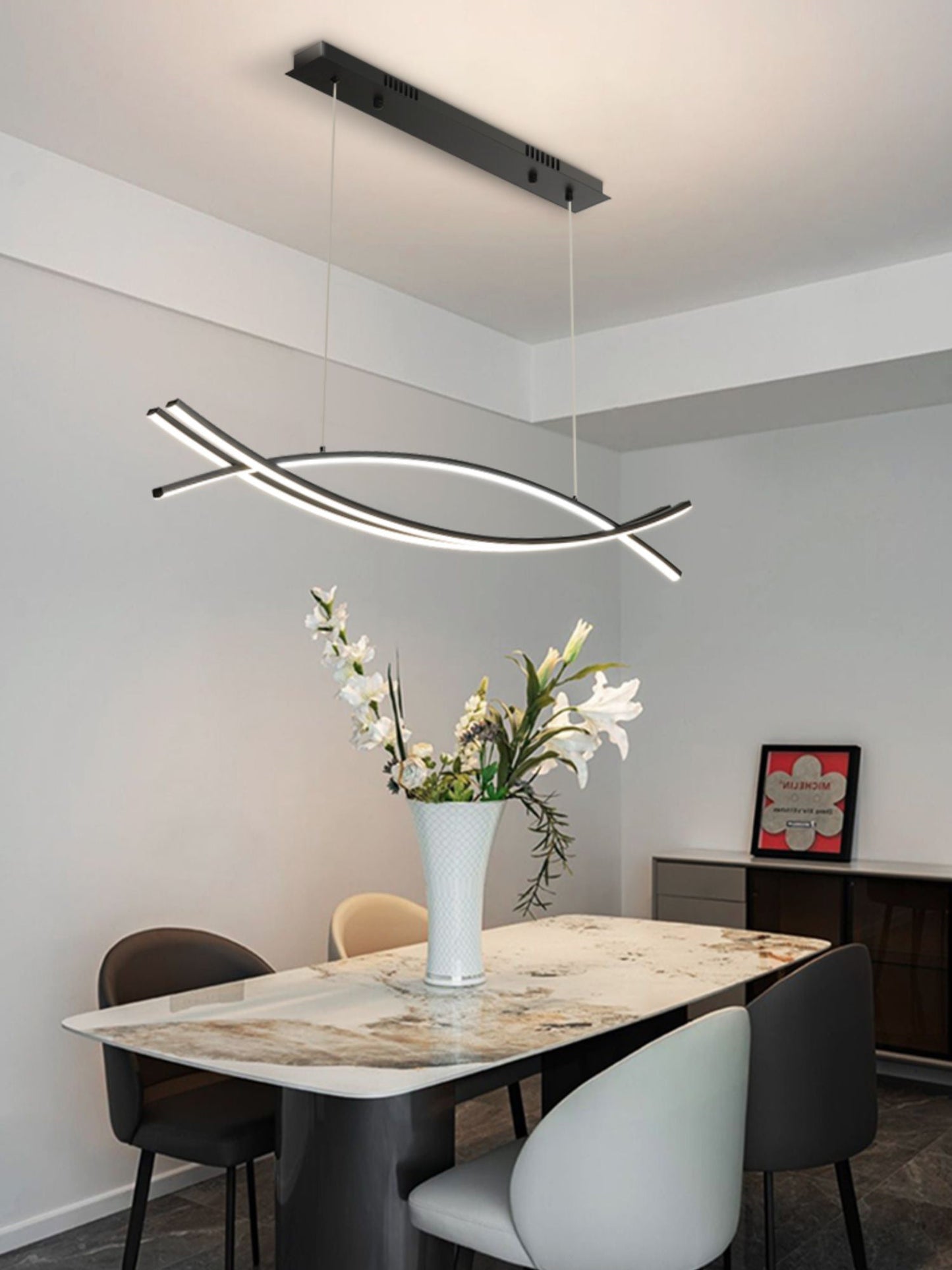 Wishbone LED Gasolier Chandelier