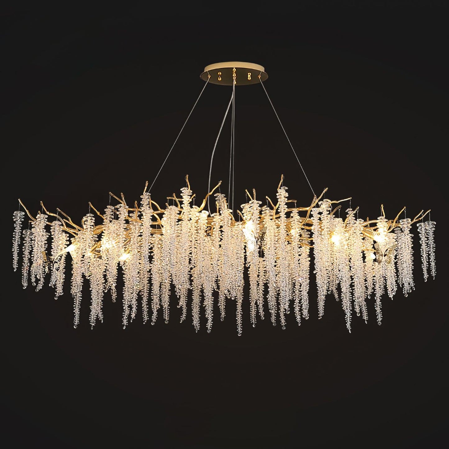 Wisteria Flower Crystal Pendant light Chandelier