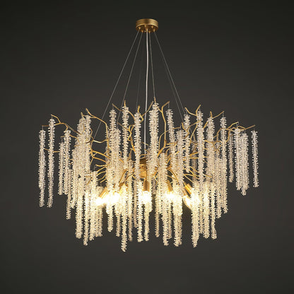 Wisteria Flower Crystal Pendant light Chandelier