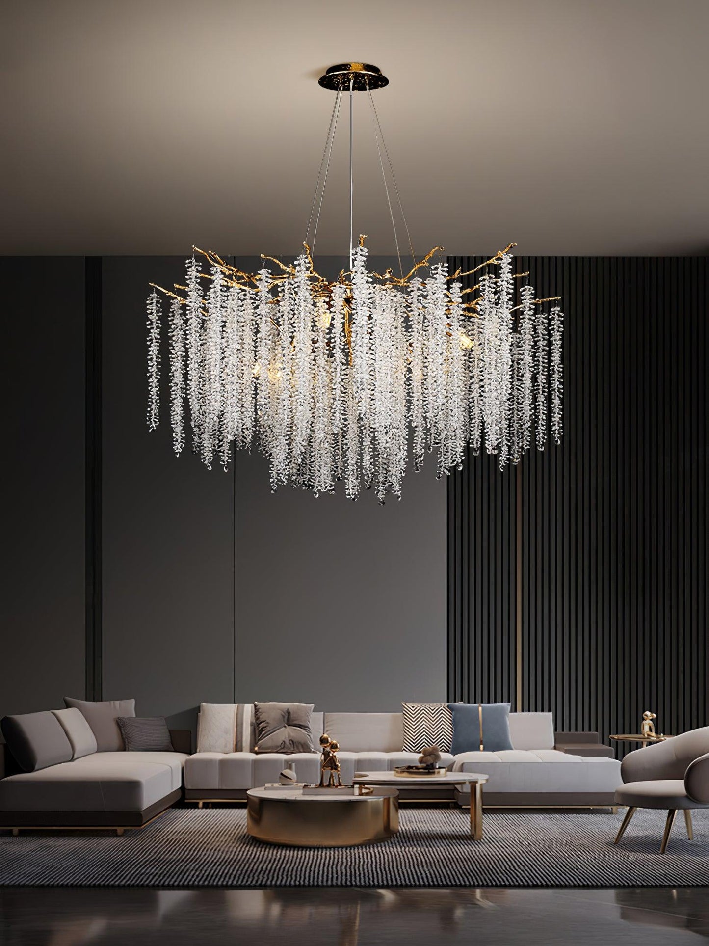 Wisteria Flower Crystal Pendant light Chandelier