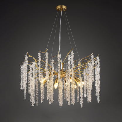 Wisteria Flower Crystal Pendant light Chandelier