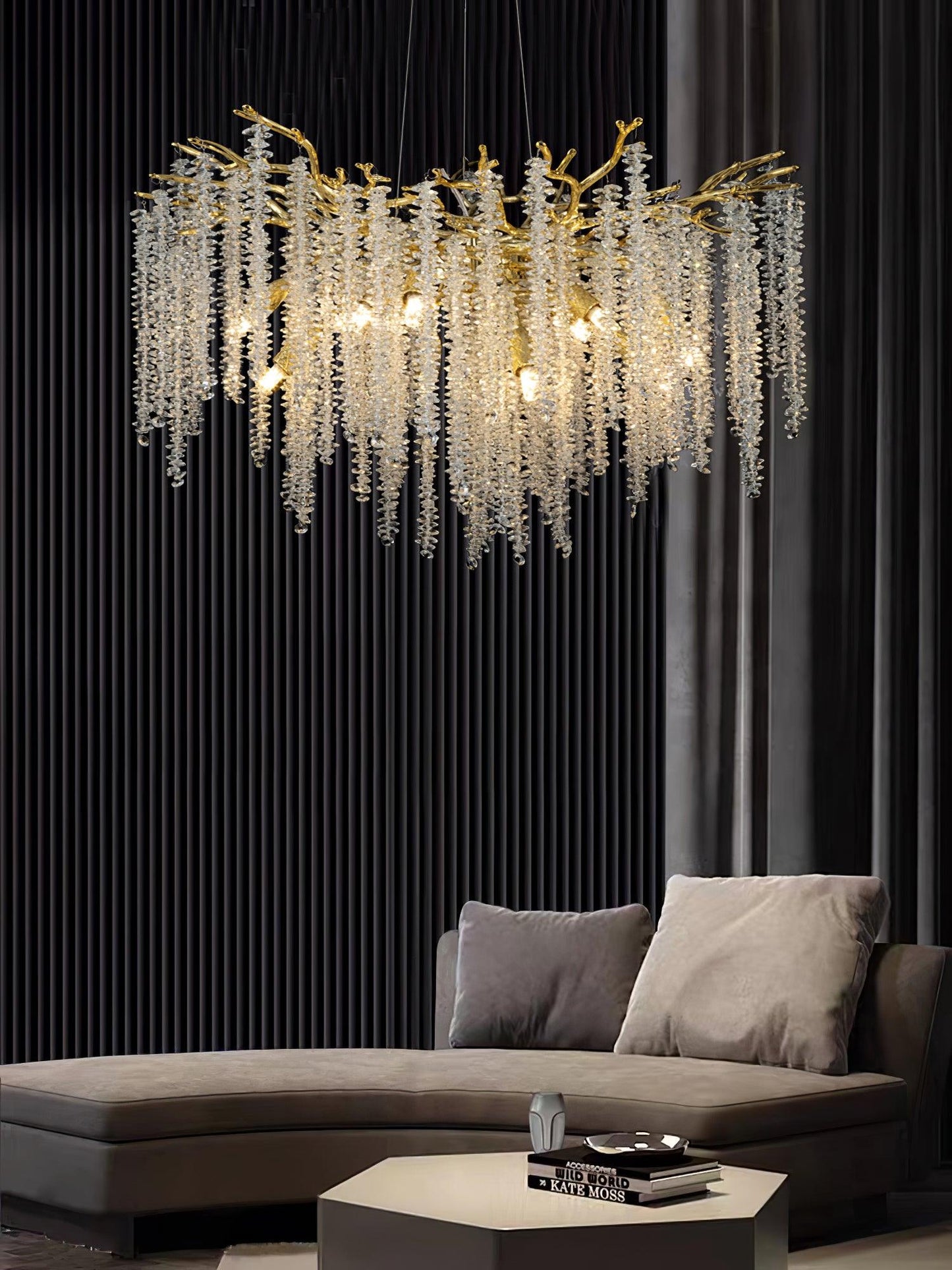 Wisteria Flower Crystal Pendant light Chandelier