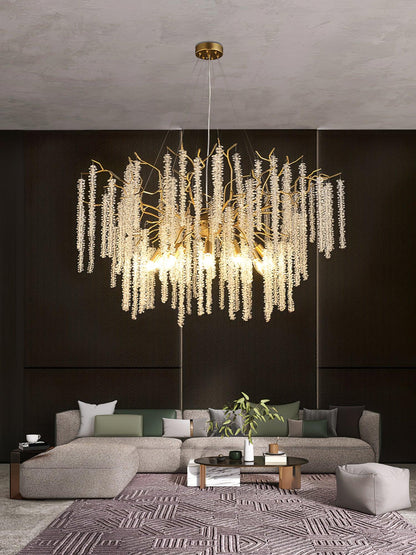 Wisteria Flower Crystal Pendant light Chandelier