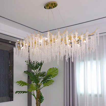 Wisteria Flower Crystal Pendant light Chandelier