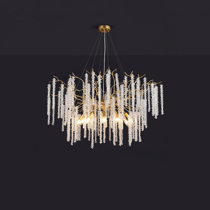 Wisteria Flower Crystal Pendant light Chandelier