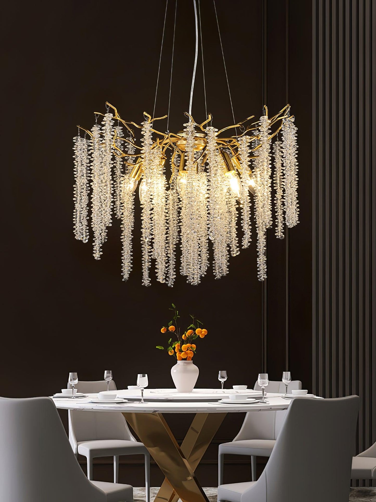 Wisteria Flower Crystal Pendant light Chandelier