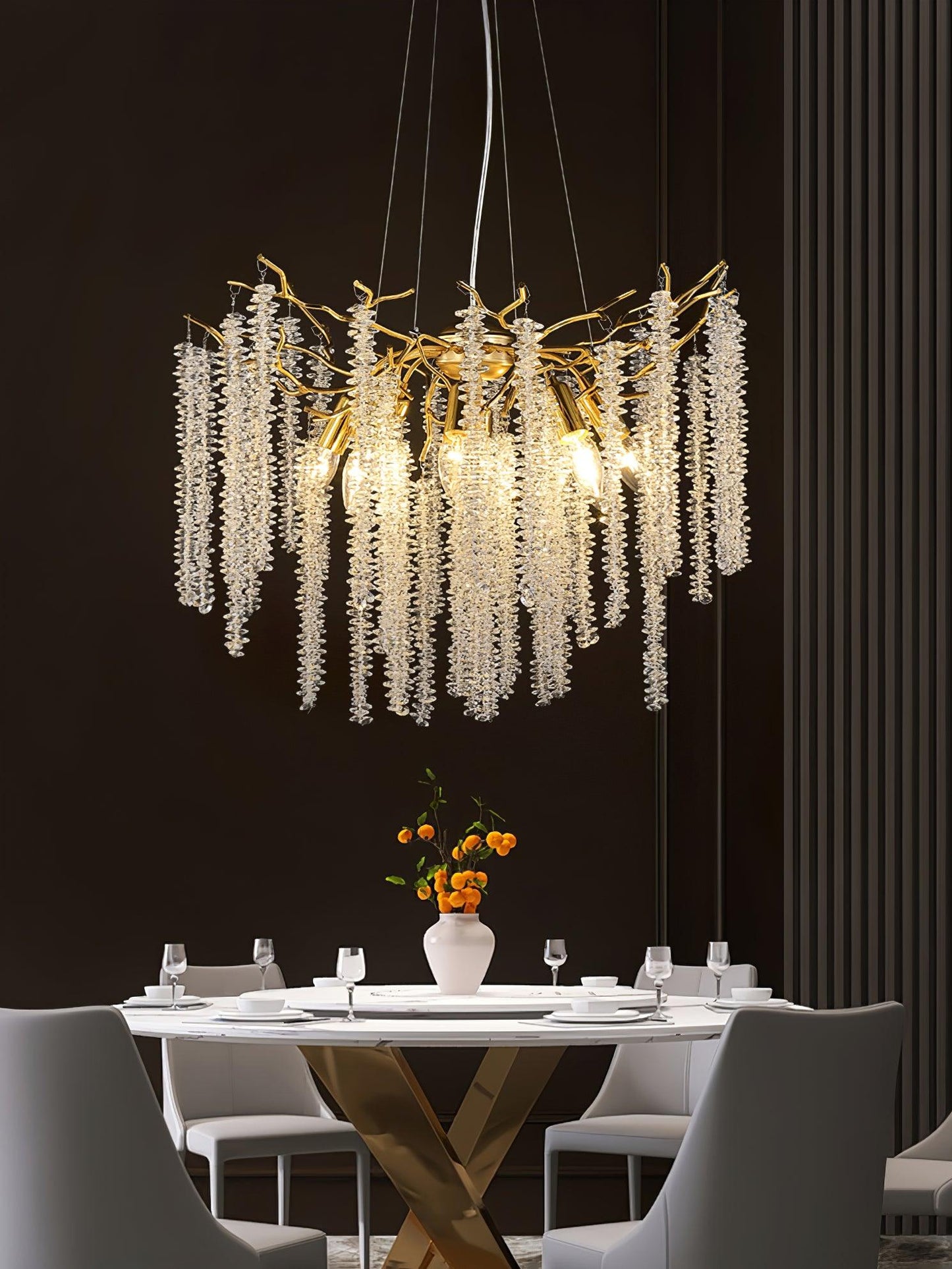 Wisteria Flower Crystal Pendant light Chandelier