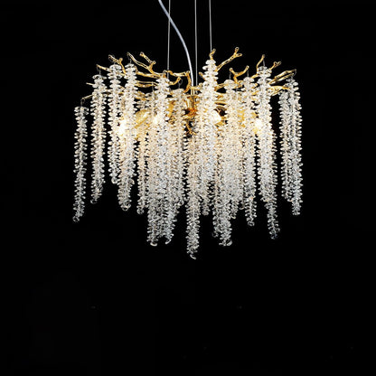 Wisteria Flower Crystal Pendant light Chandelier