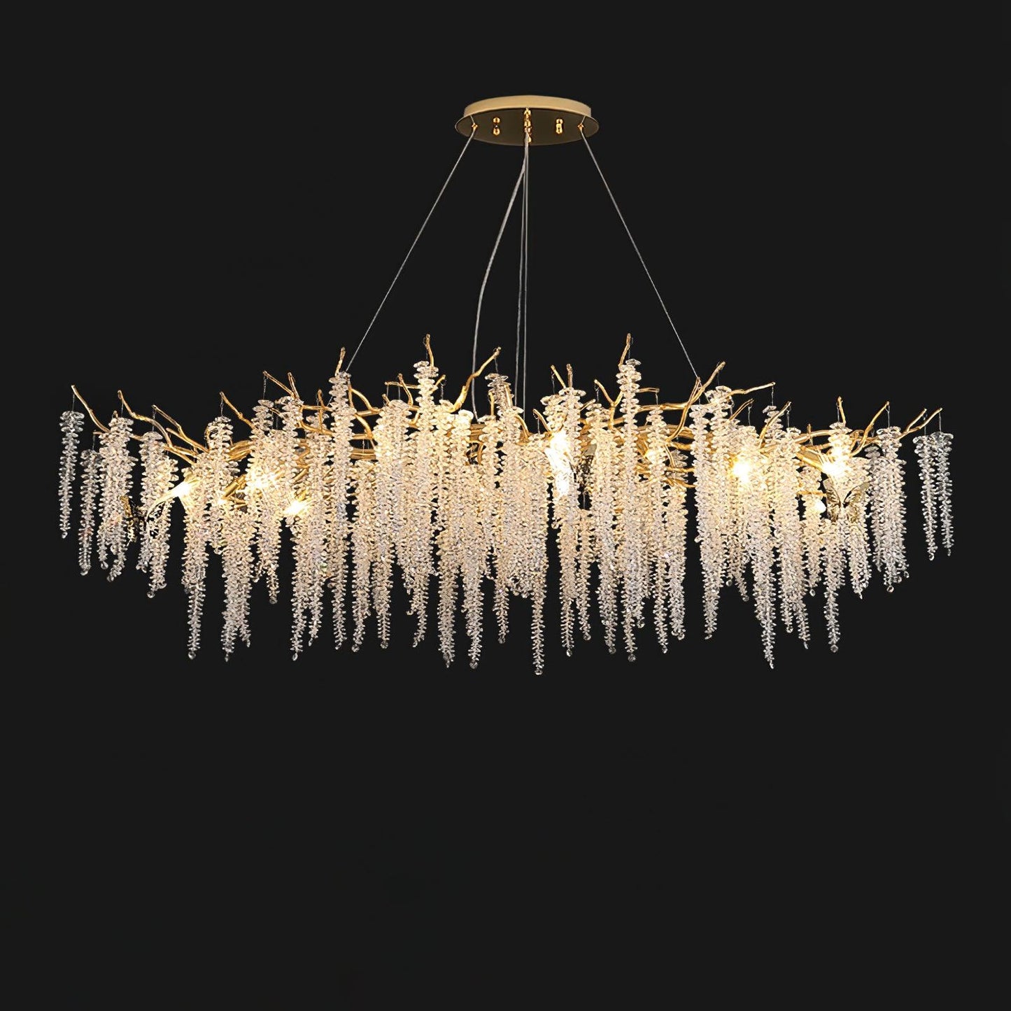 Wisteria Flower Crystal Pendant light Chandelier