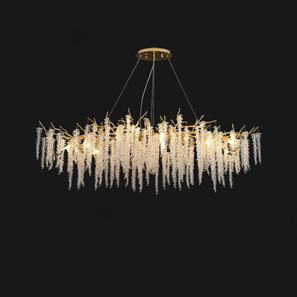 Wisteria Flower Crystal Pendant light Chandelier