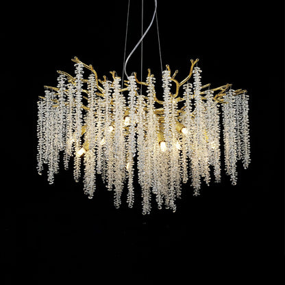 Wisteria Flower Crystal Pendant light Chandelier