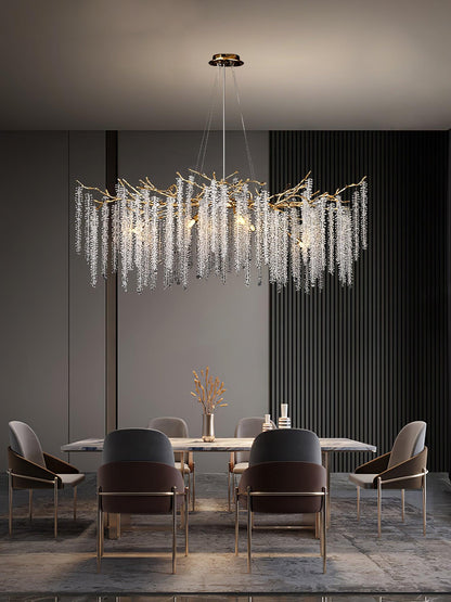 Wisteria Flower Crystal Pendant light Chandelier