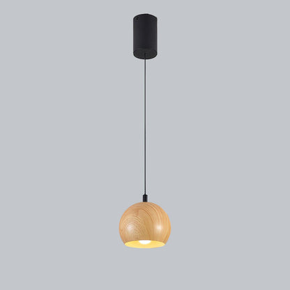 Wood Grain Droplight Pendant Lamp