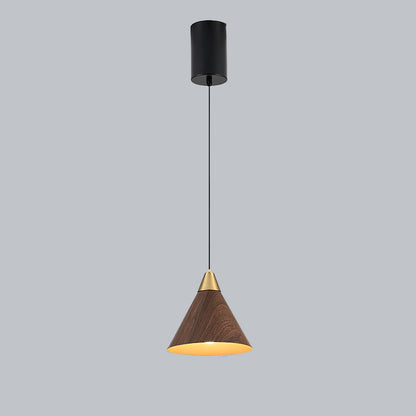 Wood Grain Droplight Pendant Lamp