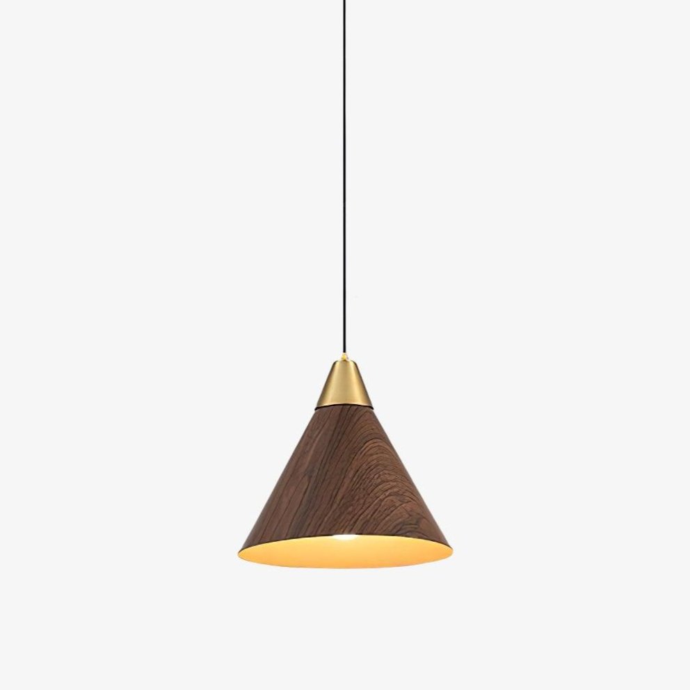 Wood Grain Droplight Pendant Lamp