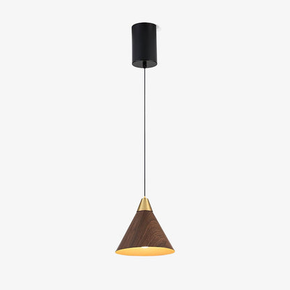 Wood Grain Droplight Pendant Lamp