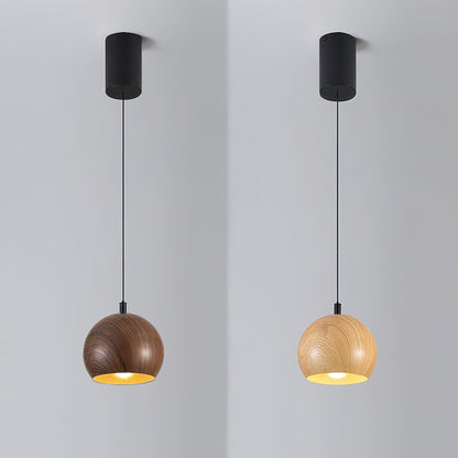 Wood Grain Droplight Pendant Lamp