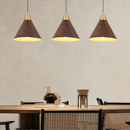 Wood Grain Droplight Pendant Lamp