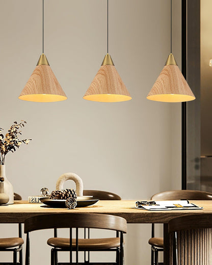 Wood Grain Droplight Pendant Lamp