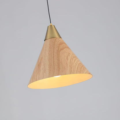 Wood Grain Droplight Pendant Lamp