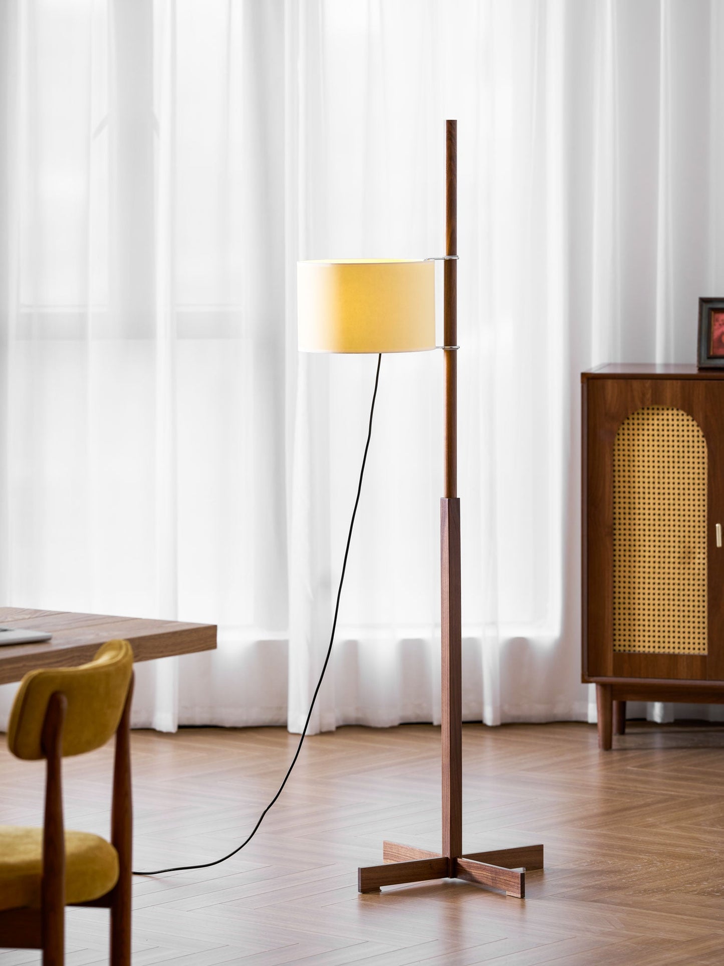 Wood Tmm Floor Lamp