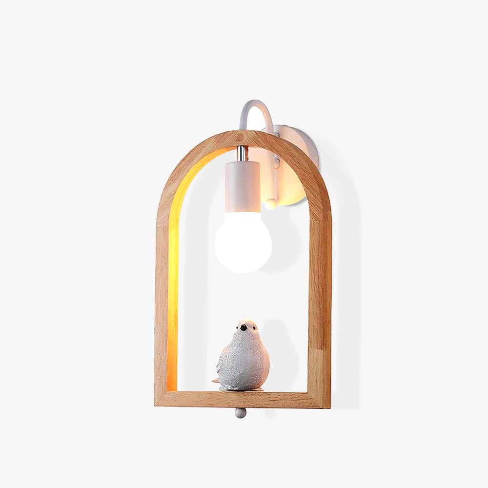 Wood Bird Resin Wall-mounted light Wall Light