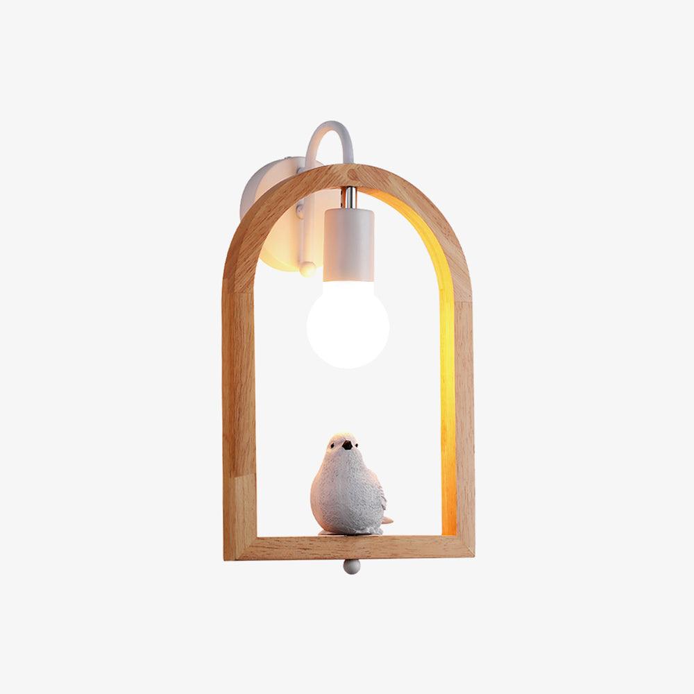 Wood Bird Resin Wall-mounted light Wall Light