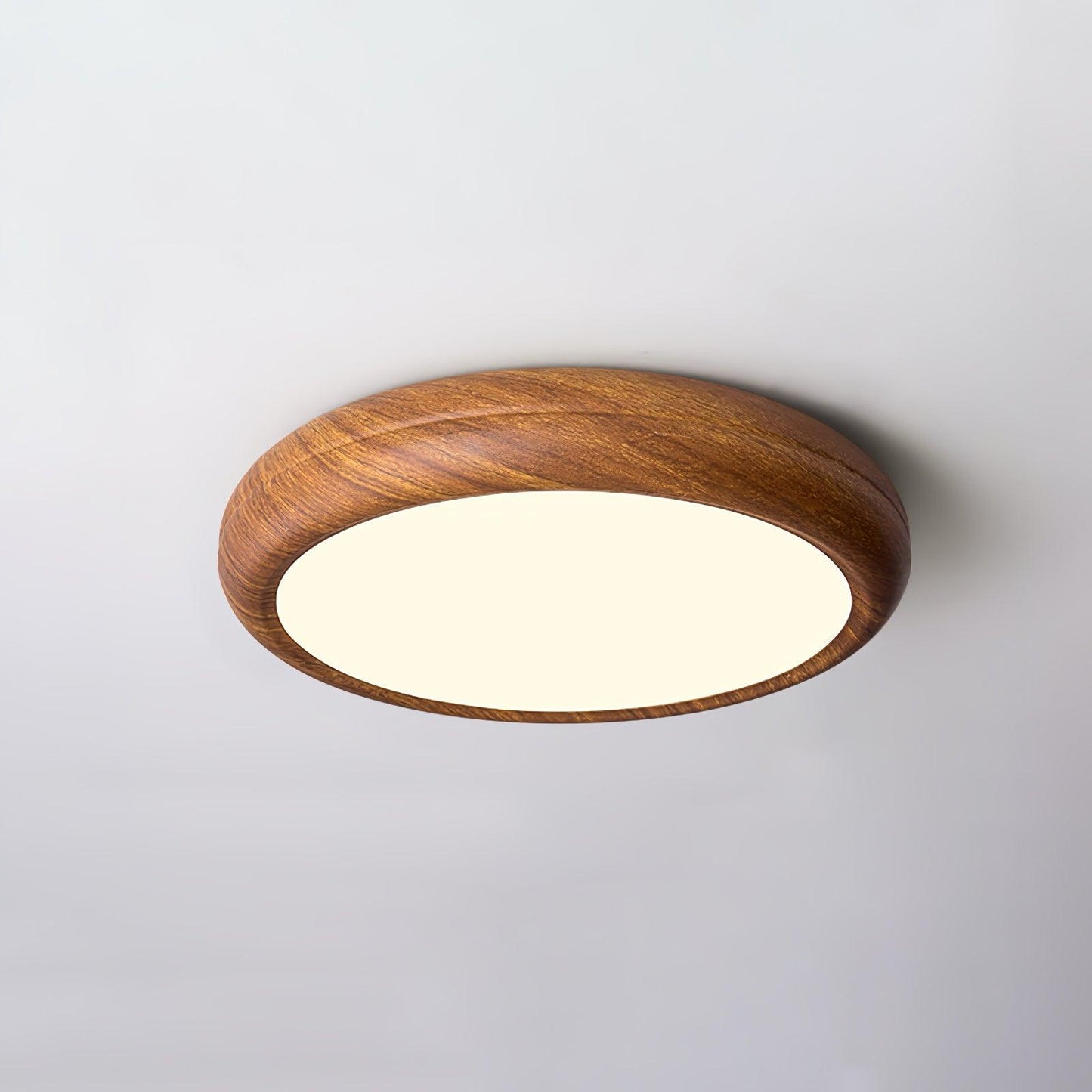 Wood Grain Round Overhead light Ceiling Lamp