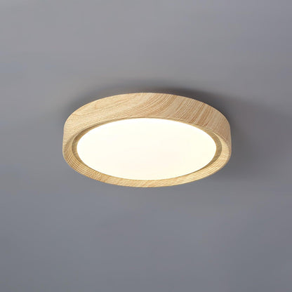 Wood Grain Round Overhead light Ceiling Lamp