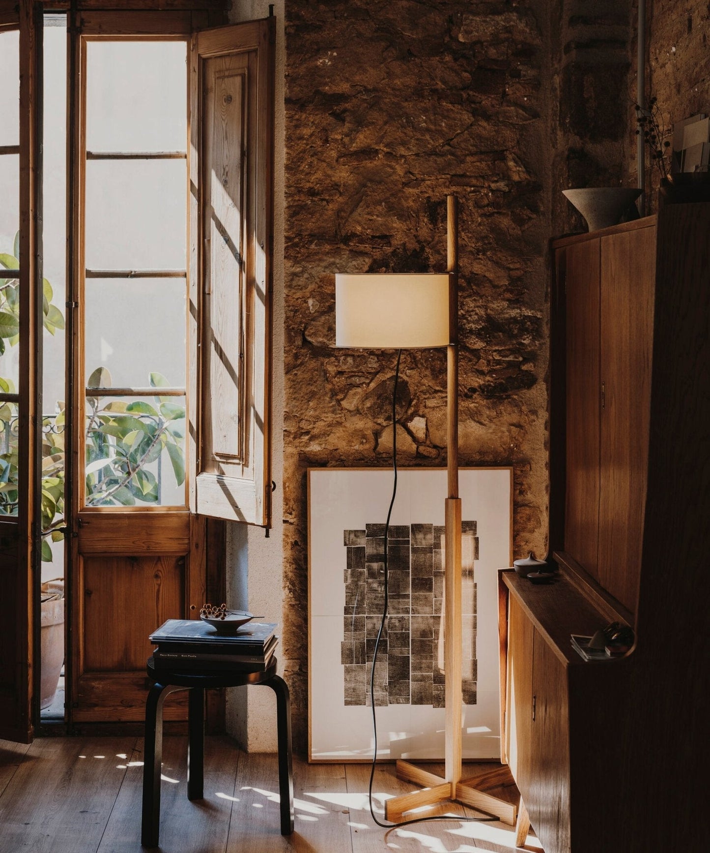Wood Tmm Floor Lamp