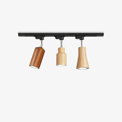 Wood Track Overhead light Ceiling Lamp