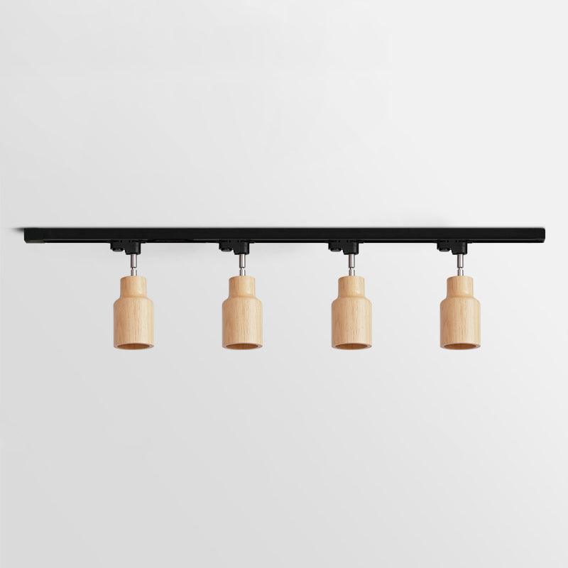 Wood Track Overhead light Ceiling Lamp